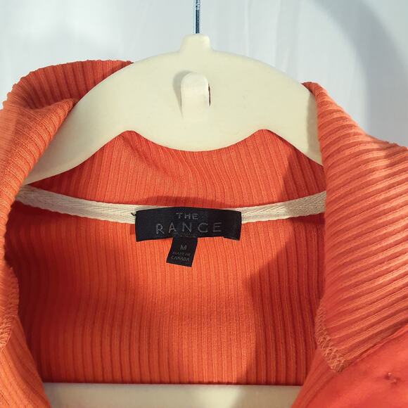 The Range Cropped Button Down Turtleneck Blouse Size M - Picture 4 of 5